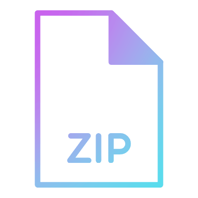 File ZIP, Animated Icon, Gradient