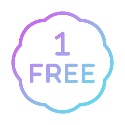 Coupon Free, Animated Icon, Gradient