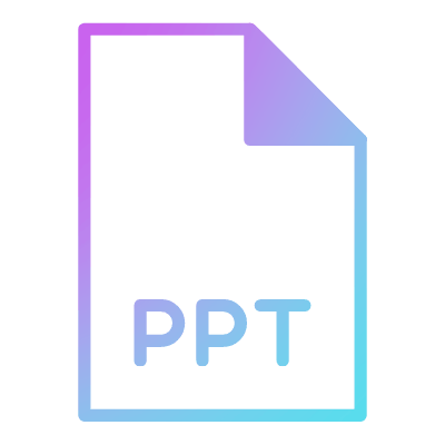 File PPT, Animated Icon, Gradient