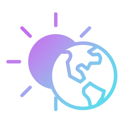 Moon Eclipse, Animated Icon, Gradient