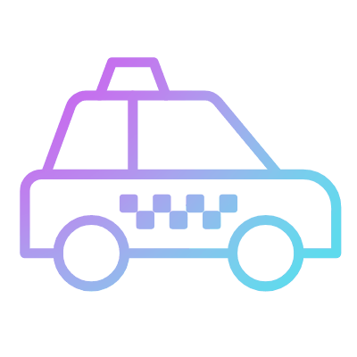 Taxi, Animated Icon, Gradient