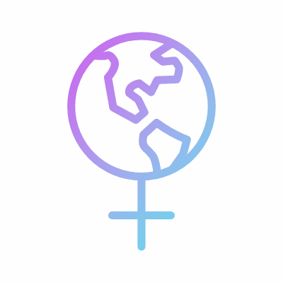 International Women's Day, Animated Icon, Gradient