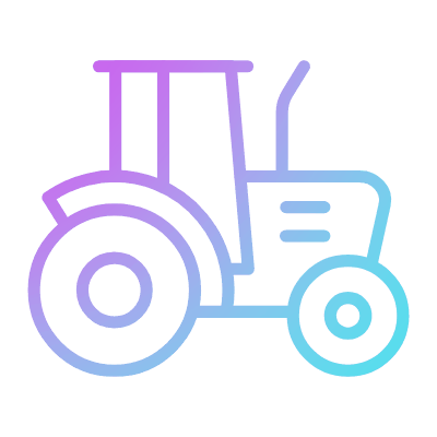 Tractor, Animated Icon, Gradient