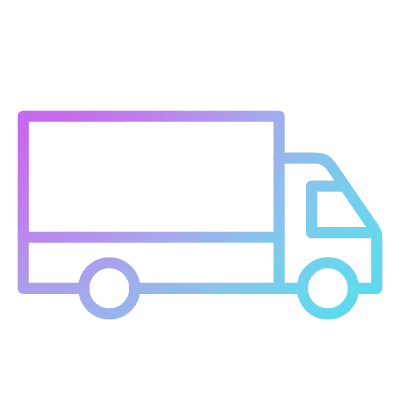 Truck Long, Animated Icon, Gradient