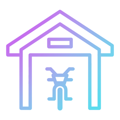 Garage, Animated Icon, Gradient