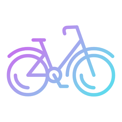 City Bike, Animated Icon, Gradient