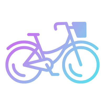 Bicycle Basket, Animated Icon, Gradient