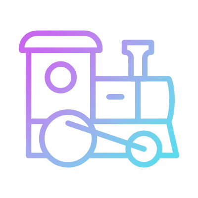 Locomotive, Animated Icon, Gradient