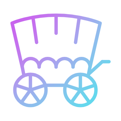 Carriage, Animated Icon, Gradient