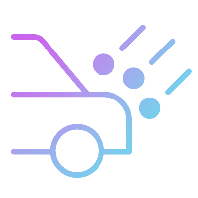 Car Hail, Animated Icon, Gradient