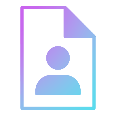 File Avatar, Animated Icon, Gradient