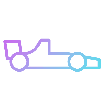 F1 Car, Animated Icon, Gradient
