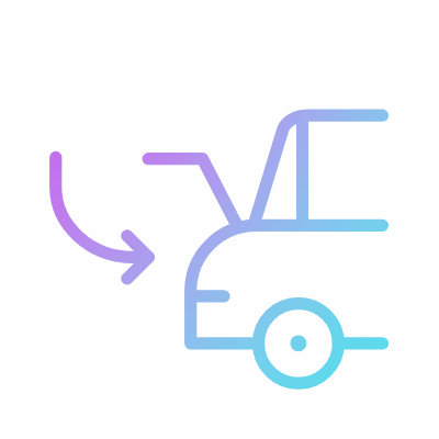Car Boot, Animated Icon, Gradient