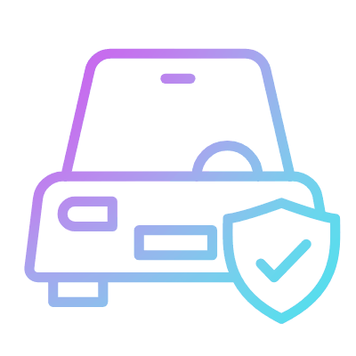 Car Shield Check, Animated Icon, Gradient