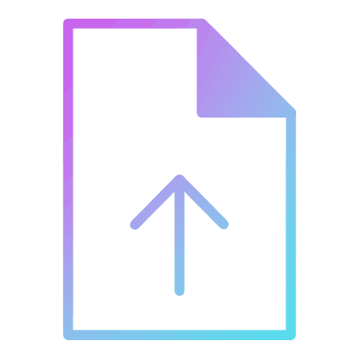 File Upload, Animated Icon, Gradient