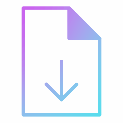 File Download, Animated Icon, Gradient