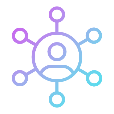 Avatar Network, Animated Icon, Gradient