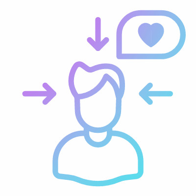 Avatar User Engaging, Animated Icon, Gradient