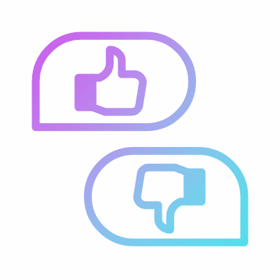 Chats Feedback, Animated Icon, Gradient