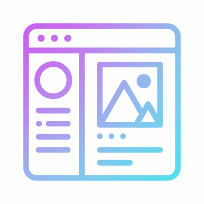 Social Media, Animated Icon, Gradient