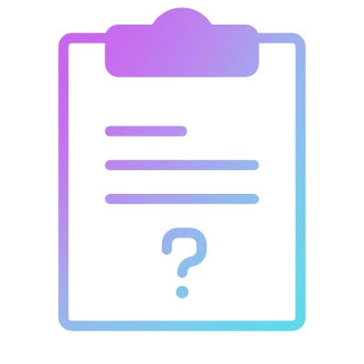 Questionnaire, Animated Icon, Gradient