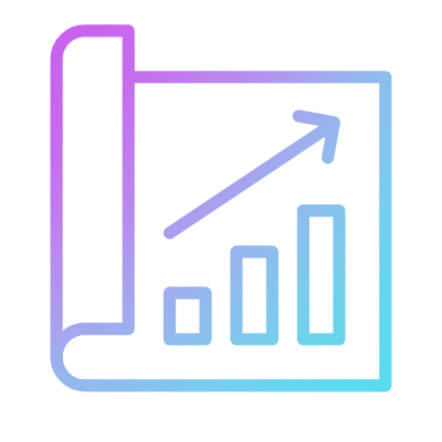 Project Bar Chart, Animated Icon, Gradient