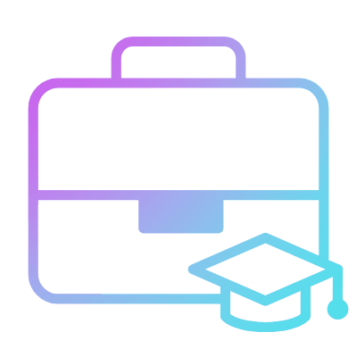 Briefcase Internship, Animated Icon, Gradient
