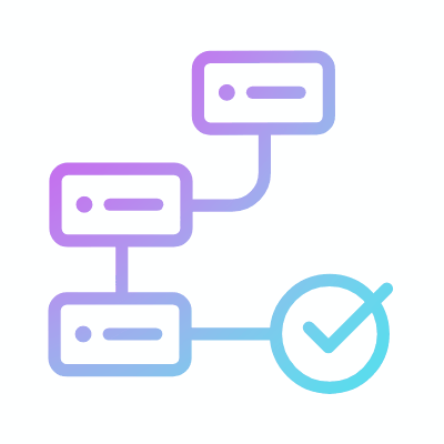 Project Diagram, Animated Icon, Gradient