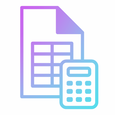 File Calculator, Animated Icon, Gradient