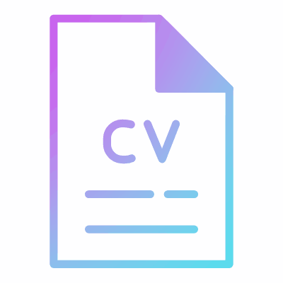 File CV, Animated Icon, Gradient