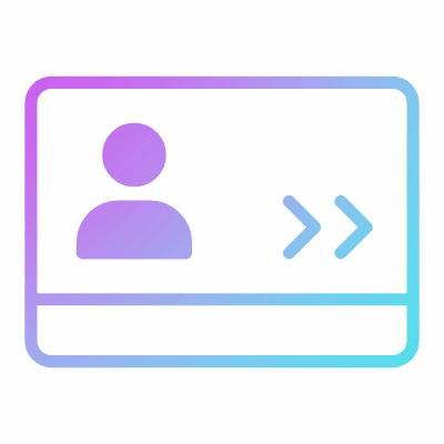 Smart Card, Animated Icon, Gradient