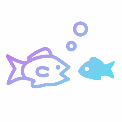 Big Fish, Animated Icon, Gradient