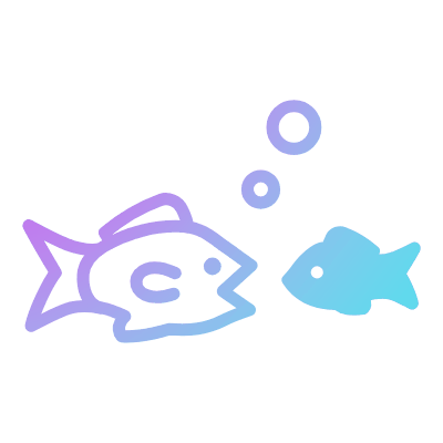 Big Fish, Animated Icon, Gradient