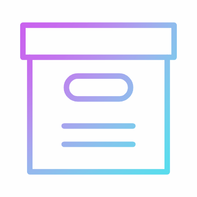 Storage Box, Animated Icon, Gradient