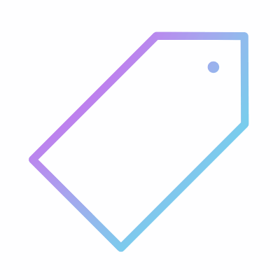 Price Tag, Animated Icon, Gradient