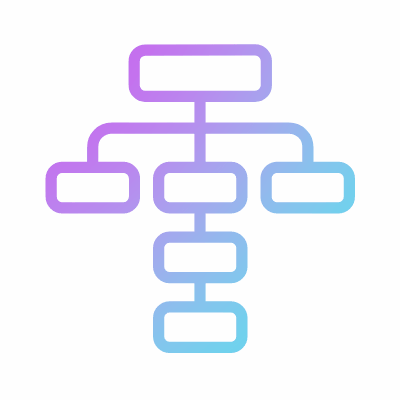 Sitemap, Animated Icon, Gradient