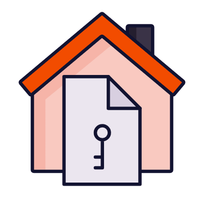 Home Rent, Animated Icon, Lineal