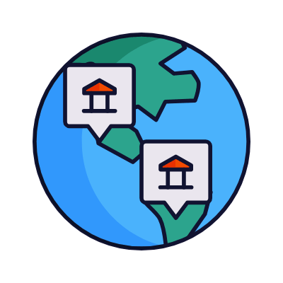 Globe Branch, Animated Icon, Lineal