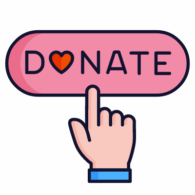 Donate Button, Animated Icon, Lineal