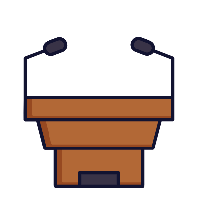 Conference, Animated Icon, Lineal