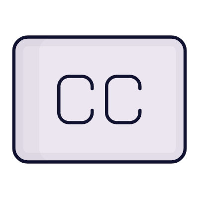 Closed Captioning, Animated Icon, Lineal