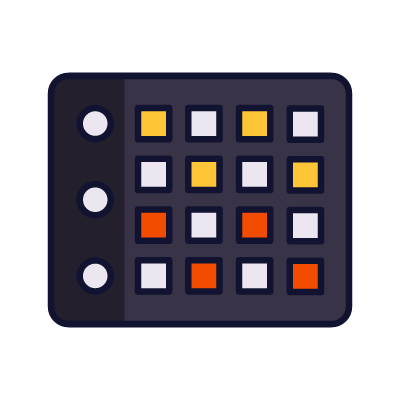 Electronic Music, Animated Icon, Lineal