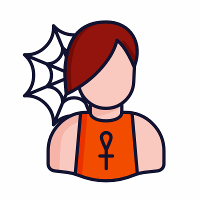Man Goth, Animated Icon, Lineal