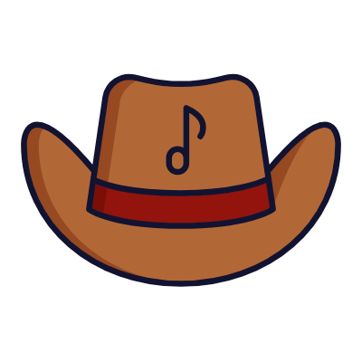 Cowboy Hat, Animated Icon, Lineal