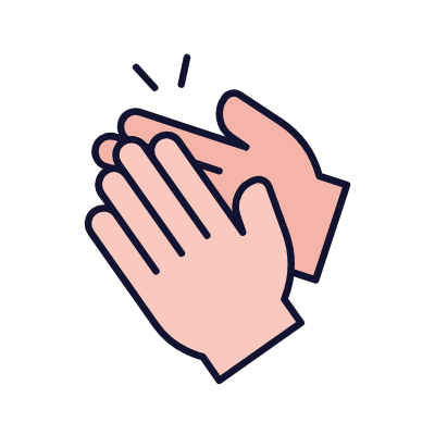 Applause, Animated Icon, Lineal