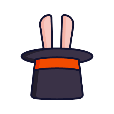 Magician's Hat, Animated Icon, Lineal