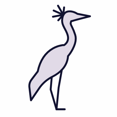 Crane, Animated Icon, Lineal