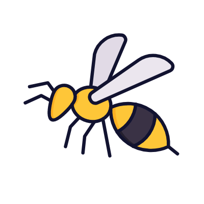 Bee, Animated Icon, Lineal