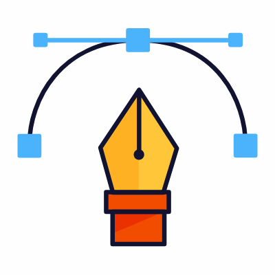 Pen Tool, Animated Icon, Lineal
