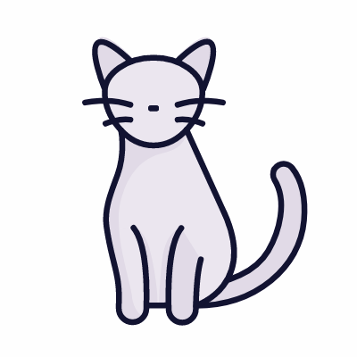 Cat, Animated Icon, Lineal